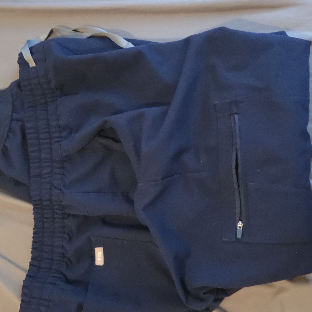 Figs High Waisted Navy Blue Joggers XXL - Picture 7 of 8